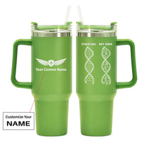 Thumbnail for Aviation DNA Designed 40oz Stainless Steel Car Mug With Holder