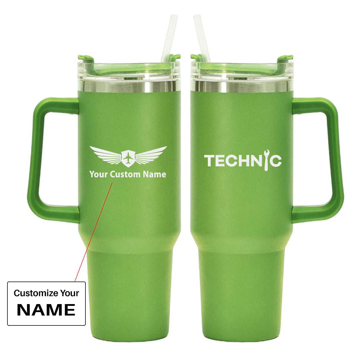 Technic Designed 40oz Stainless Steel Car Mug With Holder