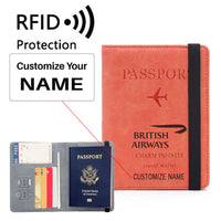 Thumbnail for British Airways Airlines Designed Passport Cover Travel Wallet Passport Holder