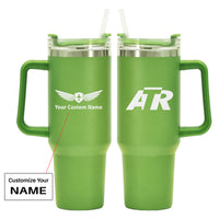 Thumbnail for ATR & Text Designed 40oz Stainless Steel Car Mug With Holder
