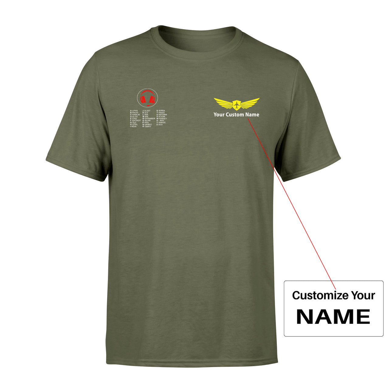 Aviation Alphabet 3 Designed Men T-Shirt