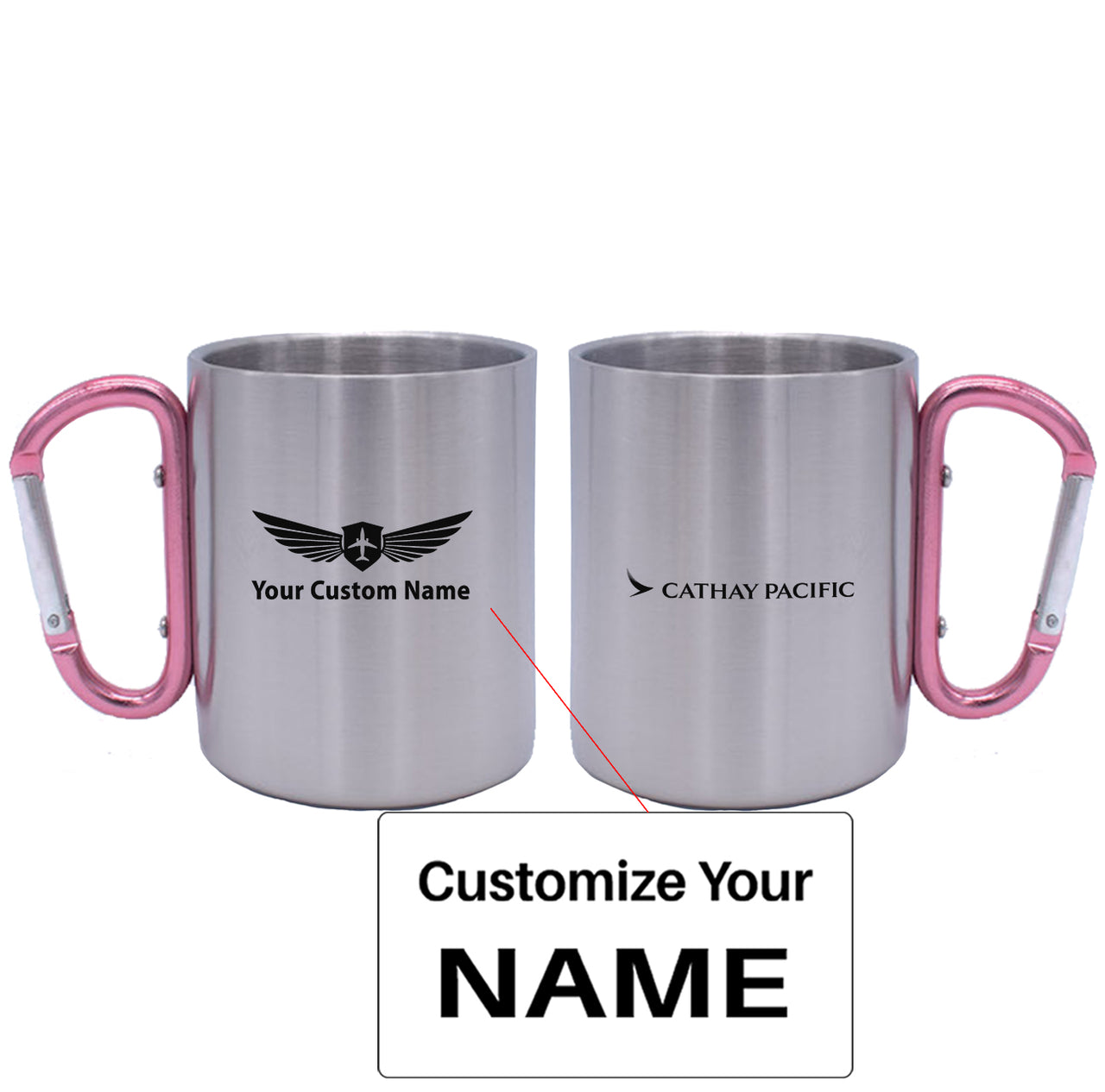 Cathay Pacific Airways Airlines Designed Stainless Steel Outdoors Mugs