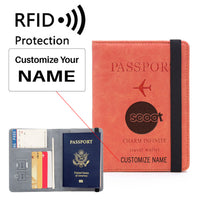 Thumbnail for Scoot Airlines Designed Passport Cover Travel Wallet Passport Holder