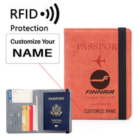Thumbnail for Finnair Airlines Designed Passport Cover Travel Wallet Passport Holder