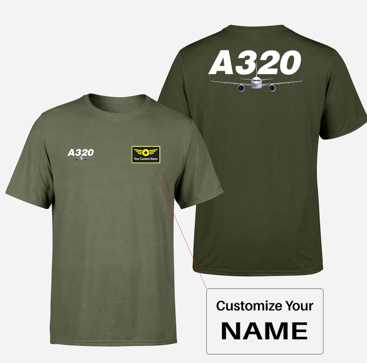 Super Airbus A320 Double-Side T-Shirts