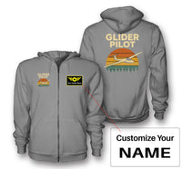 Thumbnail for Retro Glider Designed Zipped Hoodies