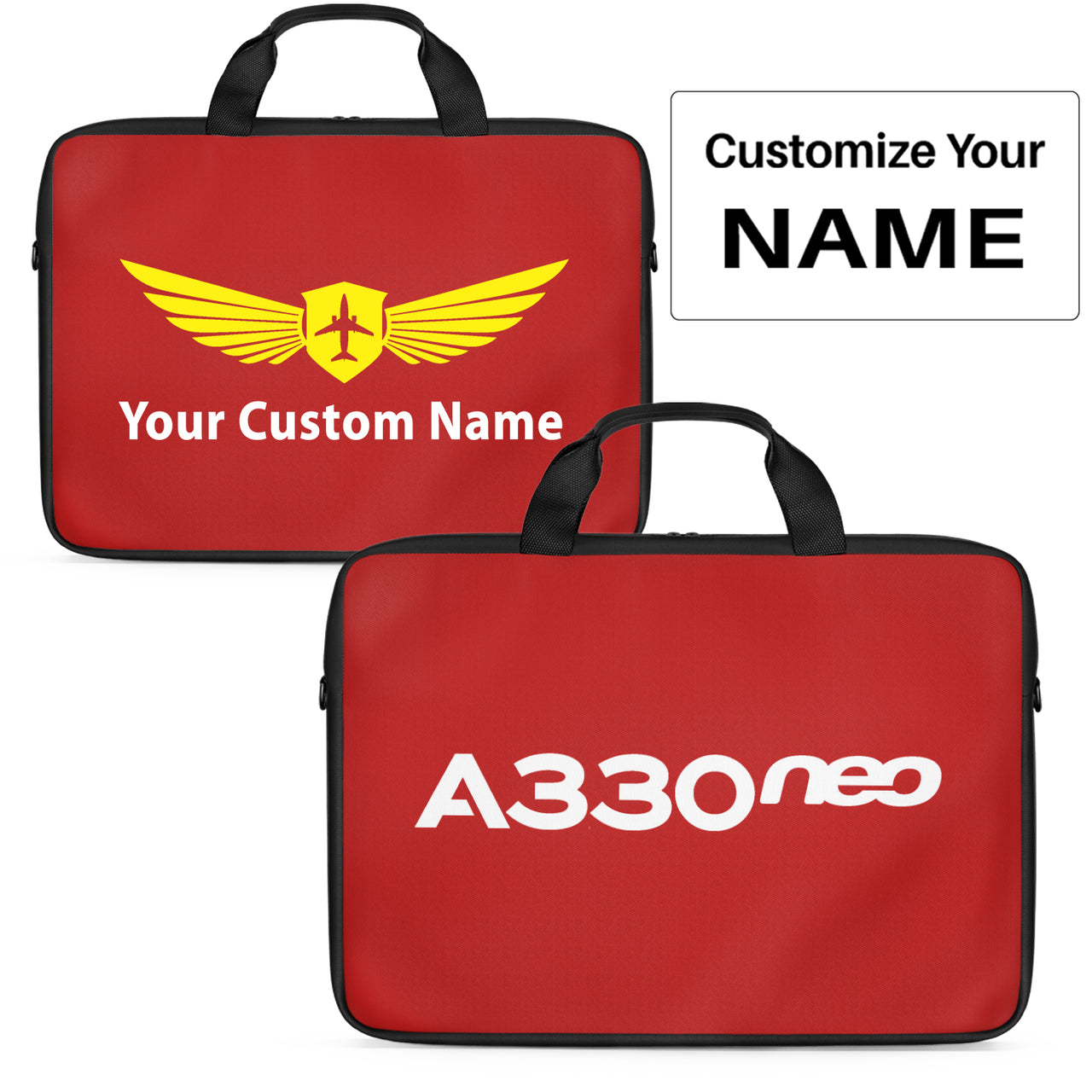 A330neo & Text Designed Laptop & Tablet Bags