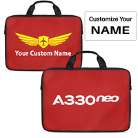 Thumbnail for A330neo & Text Designed Laptop & Tablet Bags