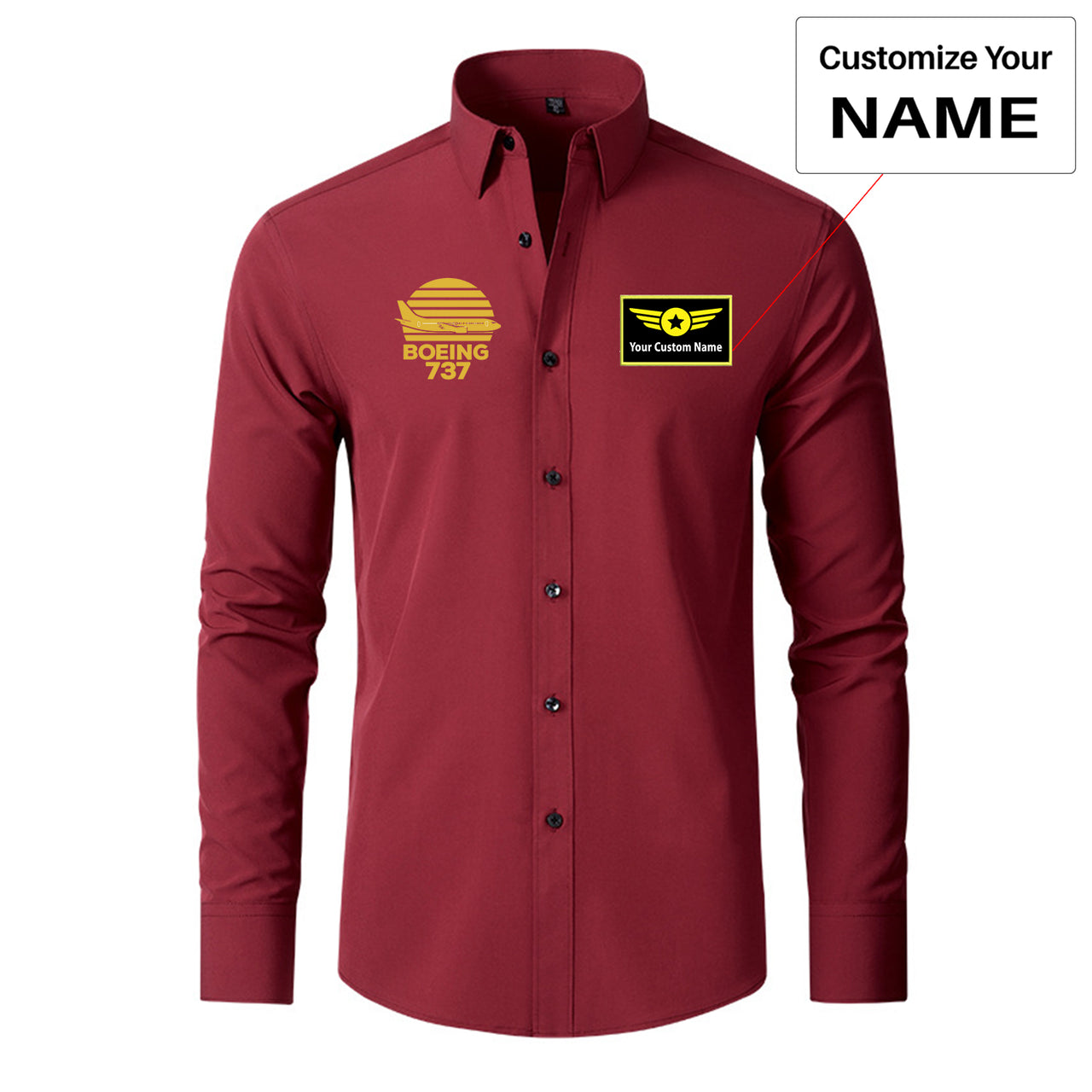 Retro Boeing 737 Designed Long Sleeve Shirts