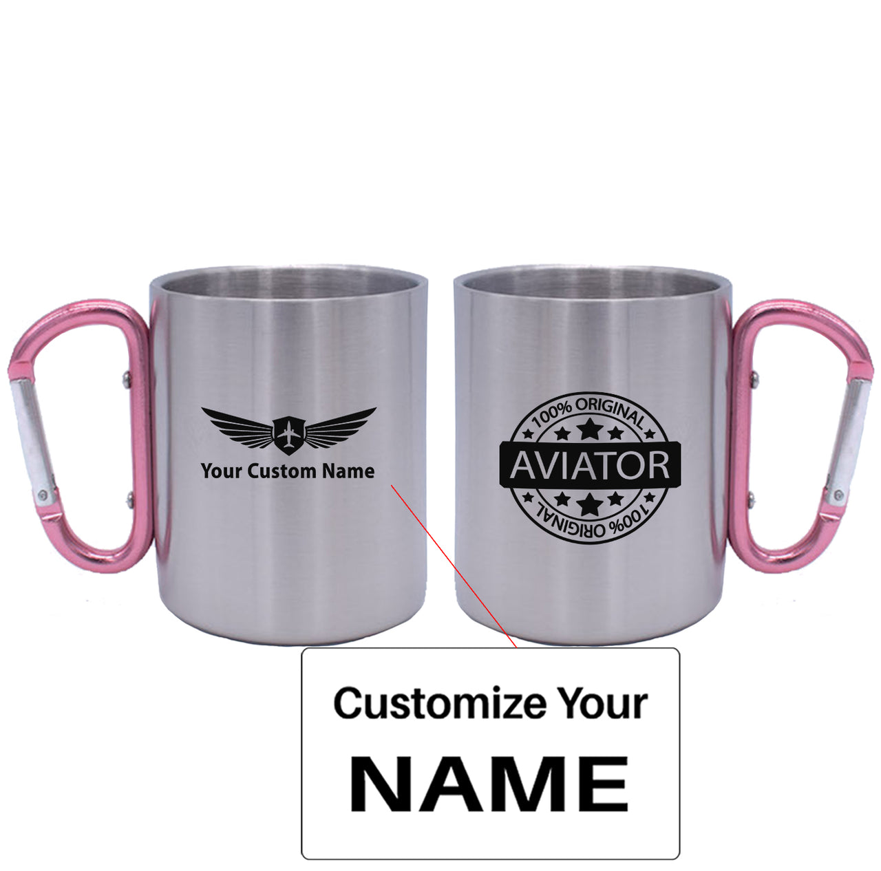 %100 Original Aviator Designed Stainless Steel Outdoors Mugs