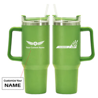 Thumbnail for Go First 40oz Stainless Steel Car Mug With Holder
