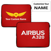 Thumbnail for Airbus A320 & Text Designed Laptop & Tablet Cases