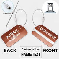 Thumbnail for Amazing Airbus A320neo Designed Fashion Metal Luggage Tags
