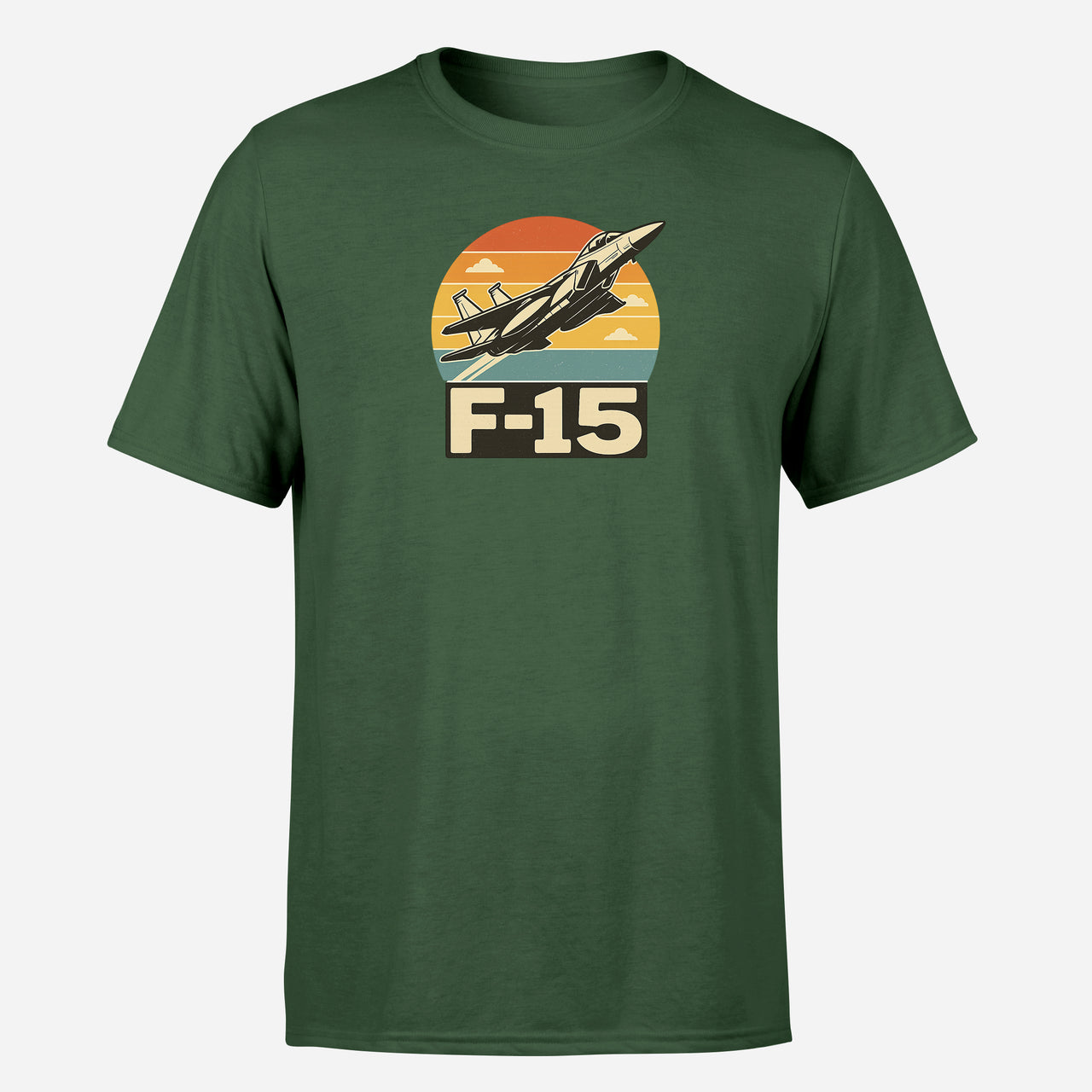 Retro Fighter Jet F15 Design Super Quality T-Shirts