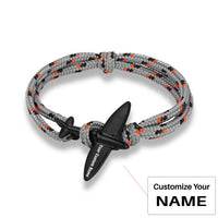 Thumbnail for (Edition 4) - Thinner & Small Airplane Designed Bracelets Black (Adjustable)
