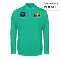 Thumbnail for Mind Your Attitude Designed Long Sleeve Polo T-Shirts