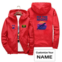Thumbnail for Fly The Night Designed Thin Windbreaker Jackets