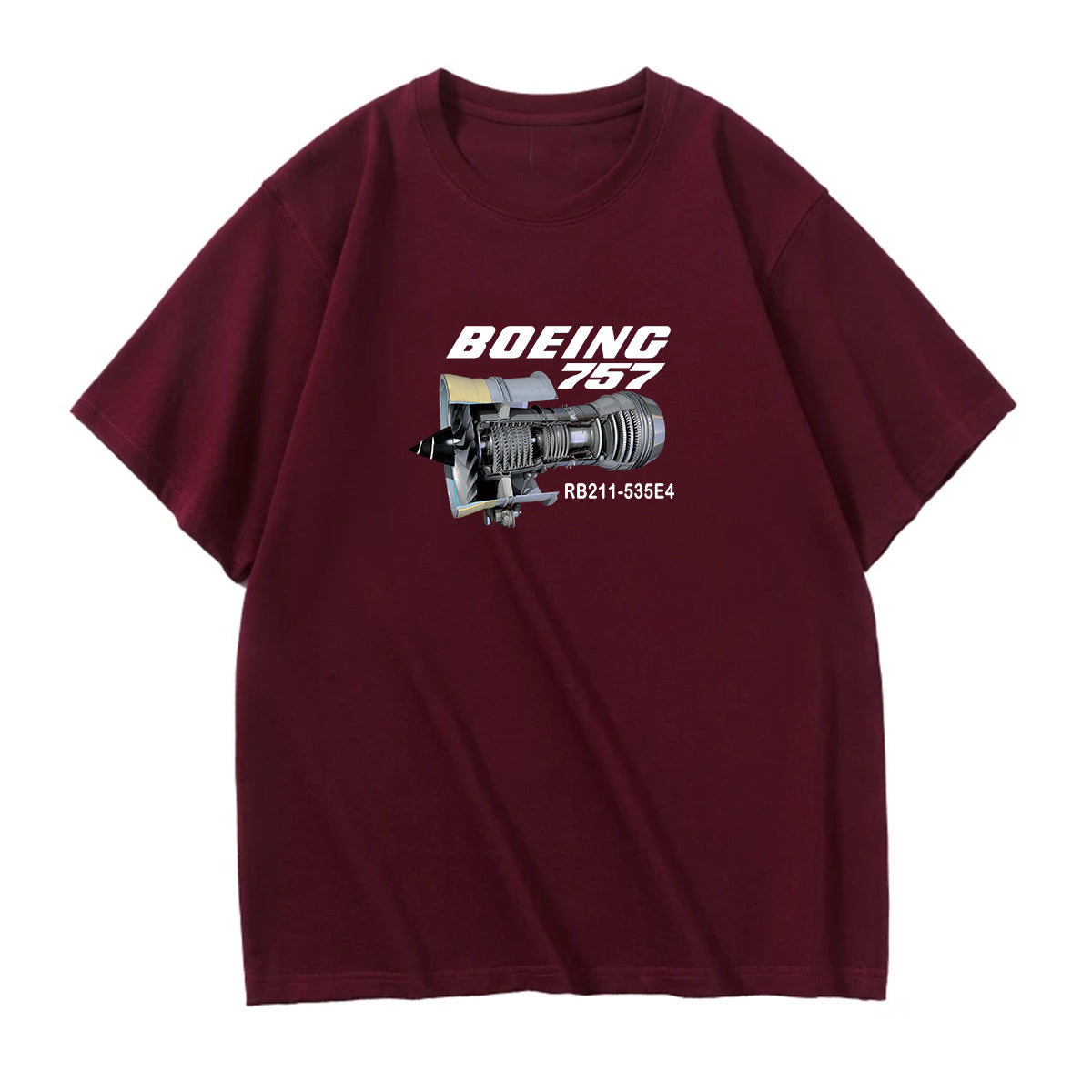 Boeing 757 & Rolls Royce Engine (RB211) Designed Relax Fit T-Shirts
