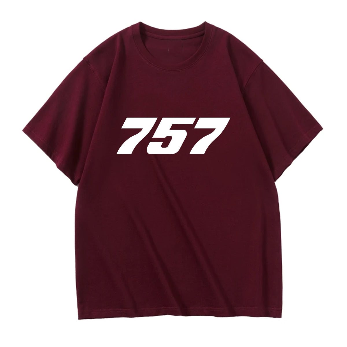 757 Flat Text Designed Relax Fit T-Shirts