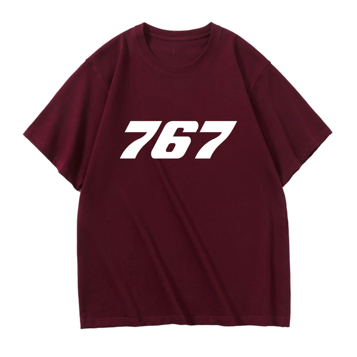 767 Flat Text Designed Relax Fit T-Shirts