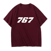 Thumbnail for 767 Flat Text Designed Relax Fit T-Shirts