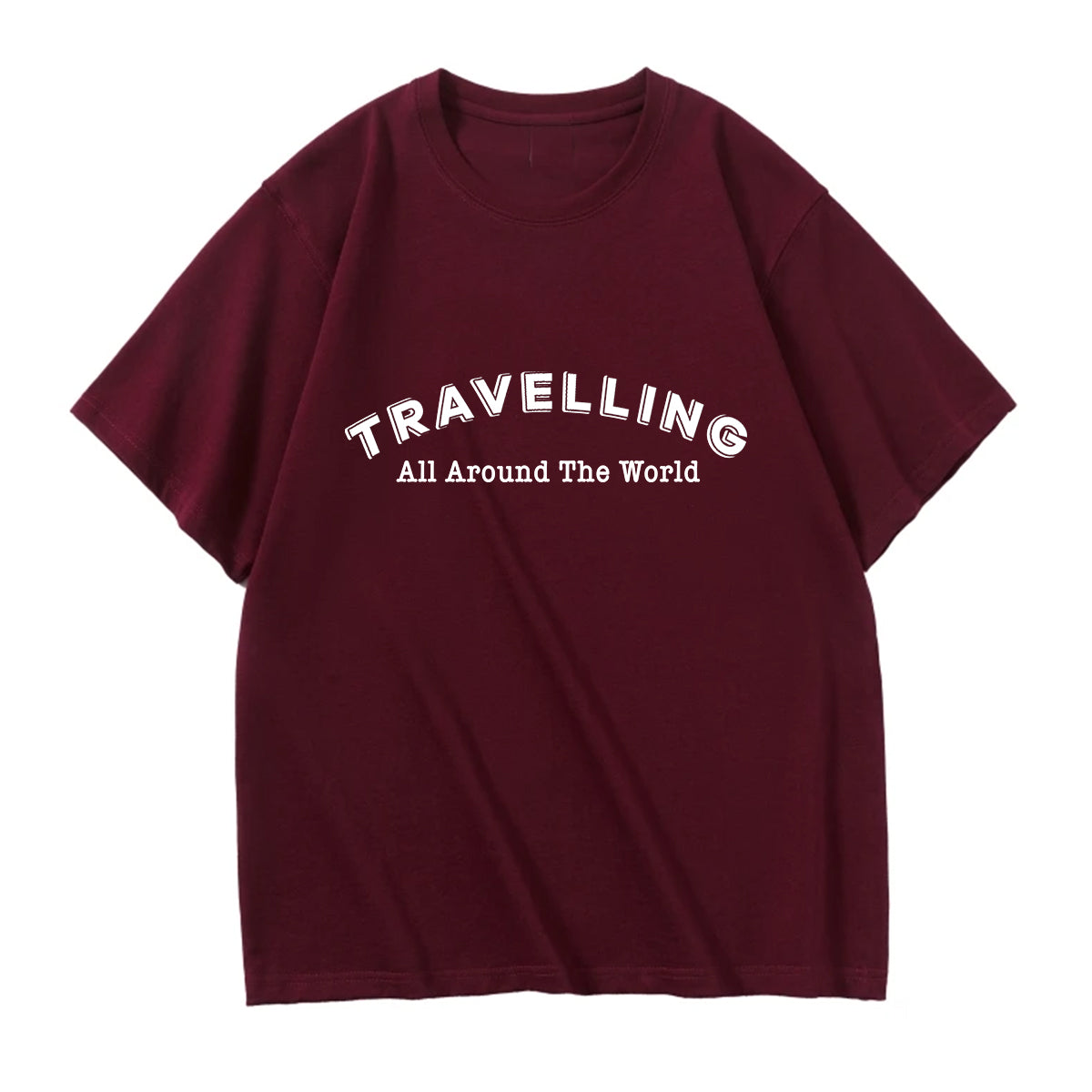 Travelling All Around The World Designed Relax Fit T-Shirts