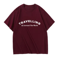 Thumbnail for Travelling All Around The World Designed Relax Fit T-Shirts