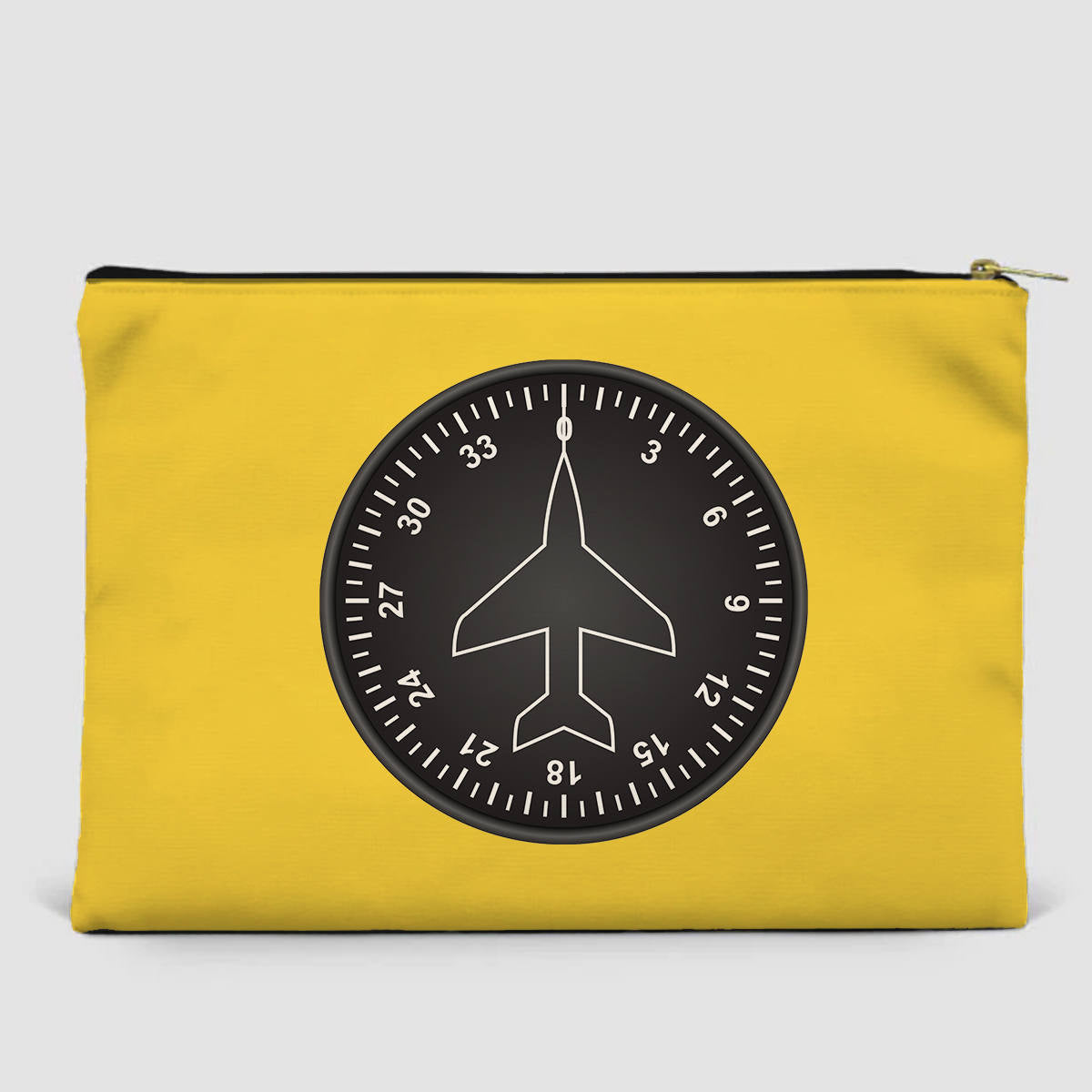 Airplane Instruments (Heading 2) Designed Zipper Pouch