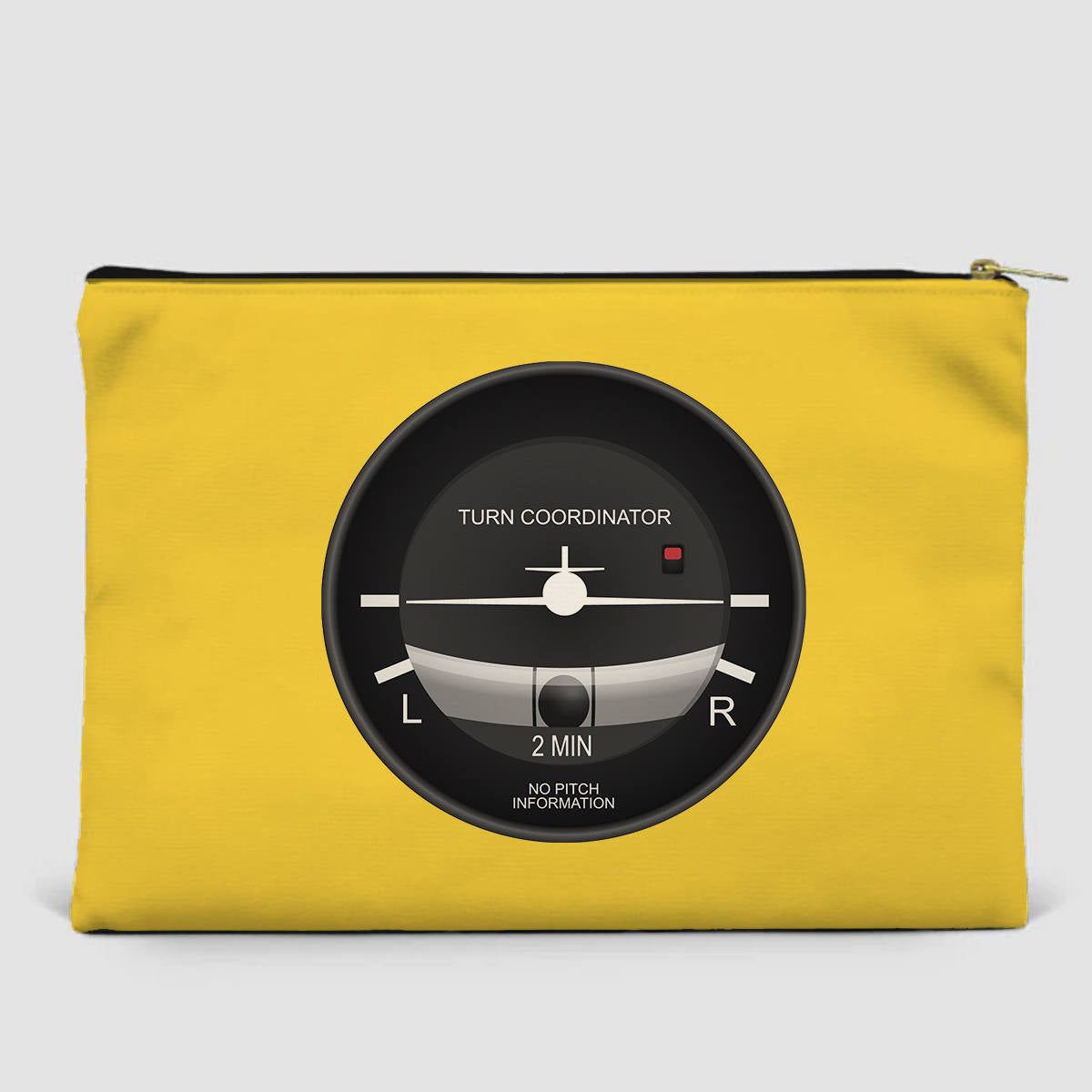 Airplane Instruments (Turn Coordinator) Designed Zipper Pouch
