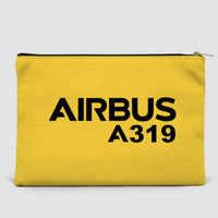 Thumbnail for Airbus A319 & Text Designed Zipper Pouch