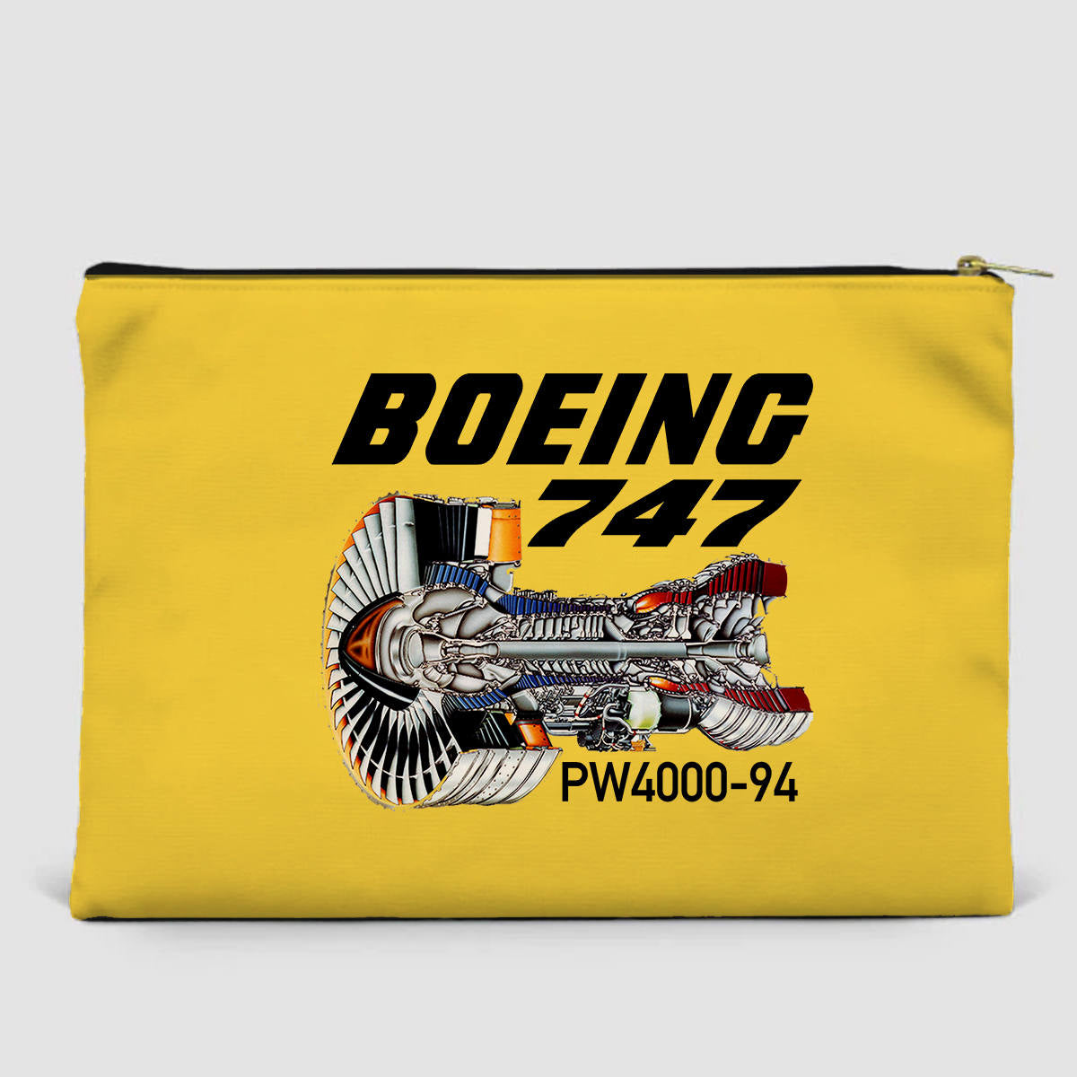 Boeing 747 & PW4000-94 Engine Designed Zipper Pouch
