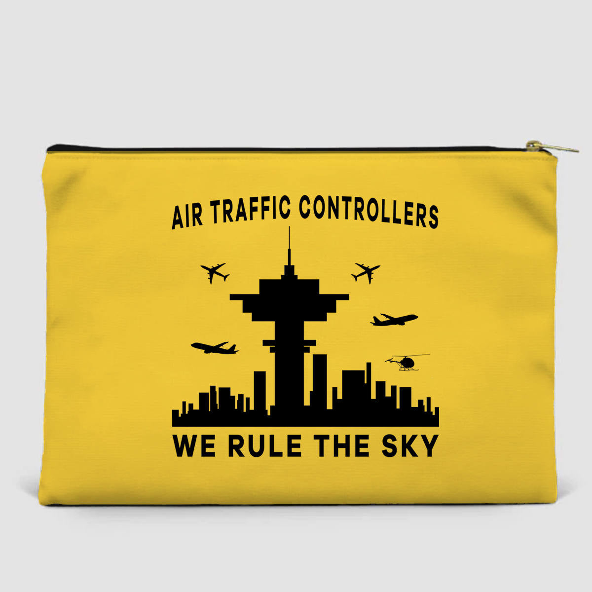 Air Traffic Controllers - We Rule The Sky Designed Zipper Pouch
