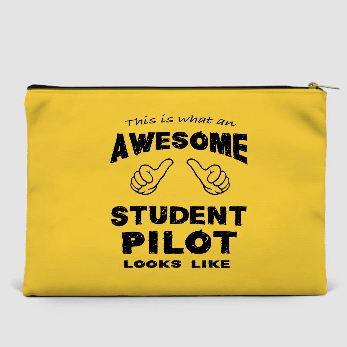 Student Pilot Designed Zipper Pouch