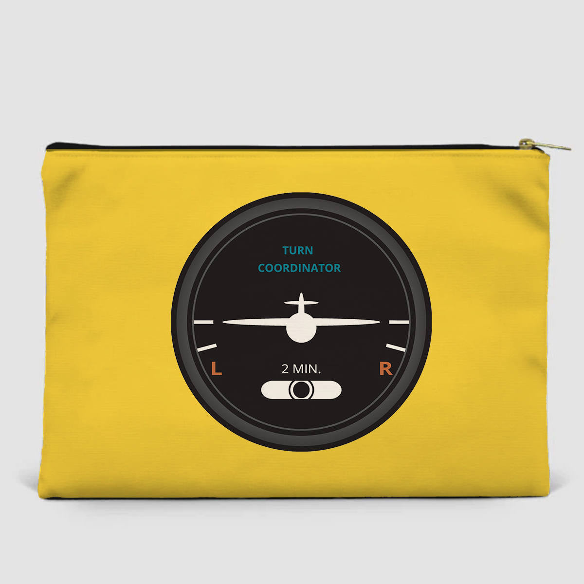 Airplane Instruments (Turn Coordinator 2) Designed Zipper Pouch