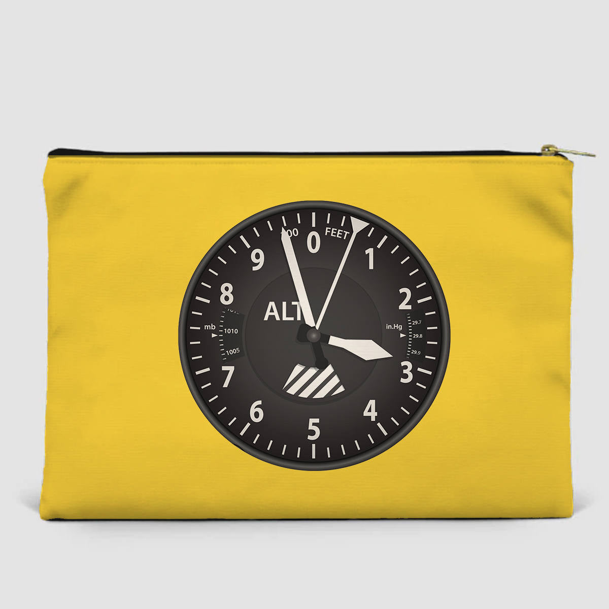 Airplane Instruments (Altitude) Designed Zipper Pouch