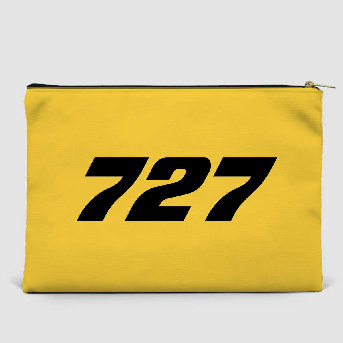 727 Flat Text Designed Zipper Pouch