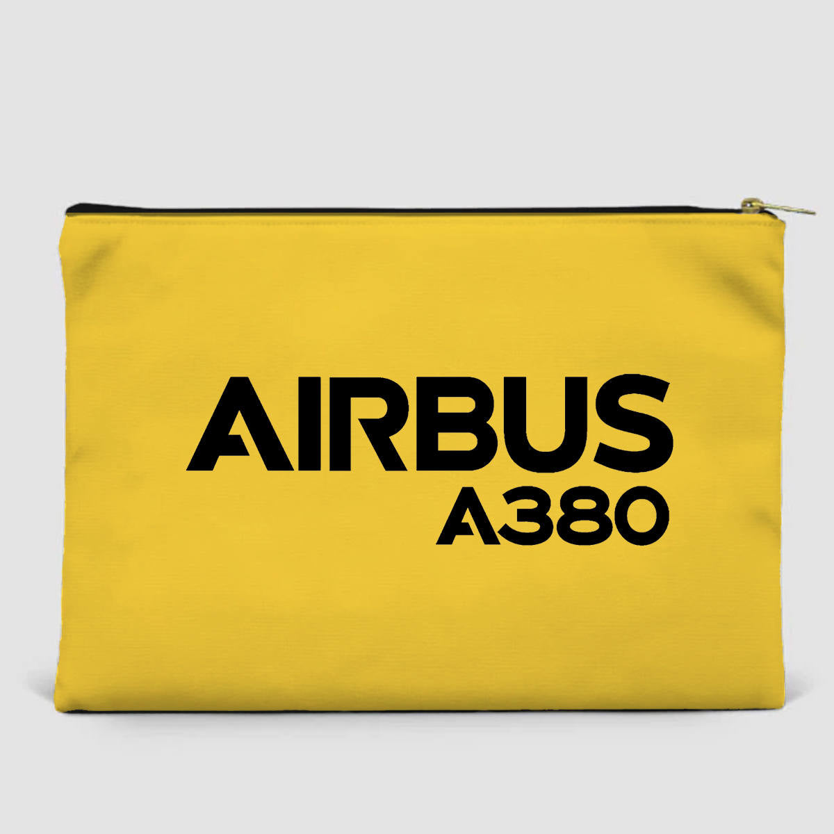 Airbus A380 & Text Designed Zipper Pouch