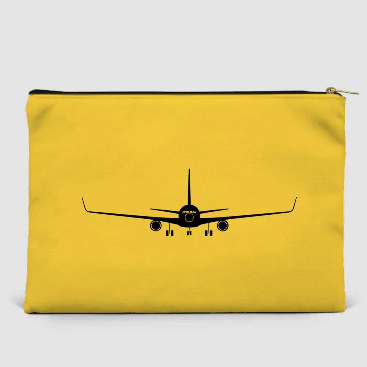 Boeing 767 Silhouette Designed Zipper Pouch