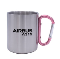 Thumbnail for Airbus A319 & Text Designed Stainless Steel Outdoors Mugs