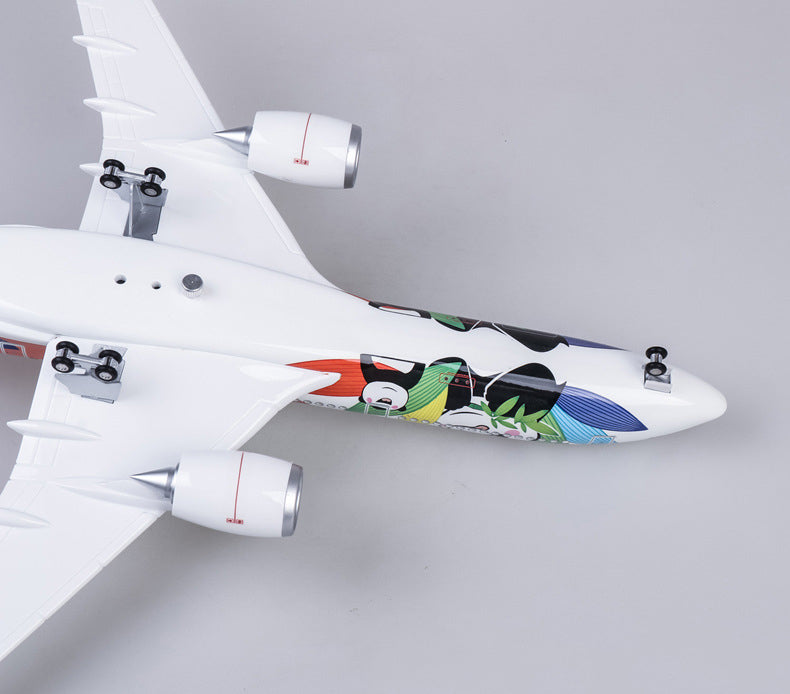 Sichuan Panda Airbus A350 Airplane Model (1/142 Scale)