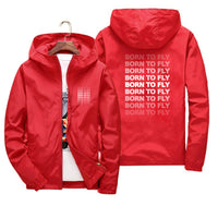 Thumbnail for Born To Fly Opacity Designed Thin Windbreaker Jackets