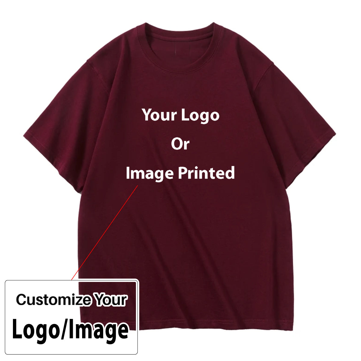 Custom Design Image Logo Designed Relax Fit Relax Fit T-Shirts