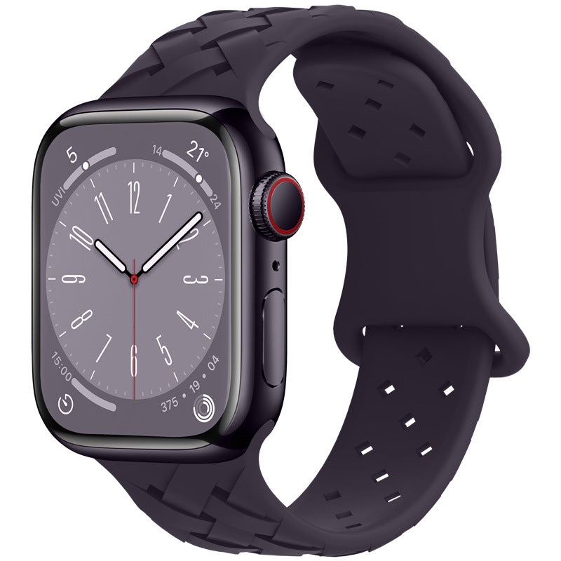 Silicone Strap For Apple Watch bracelet Breathable Band