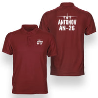 Thumbnail for Antonov AN-26 & Plane Designed Double Side Polo T-Shirts