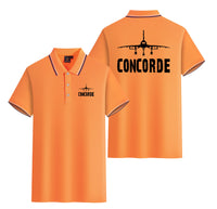 Thumbnail for Concorde & Plane Designed Stylish Polo T-Shirts (Double-Side)