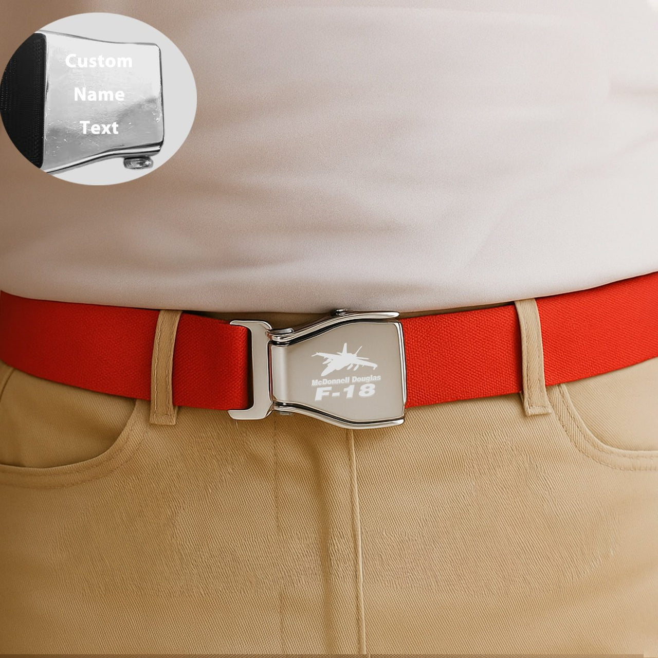 The McDonnell Douglas F18 Designed Fashion Airplane Seat Belts