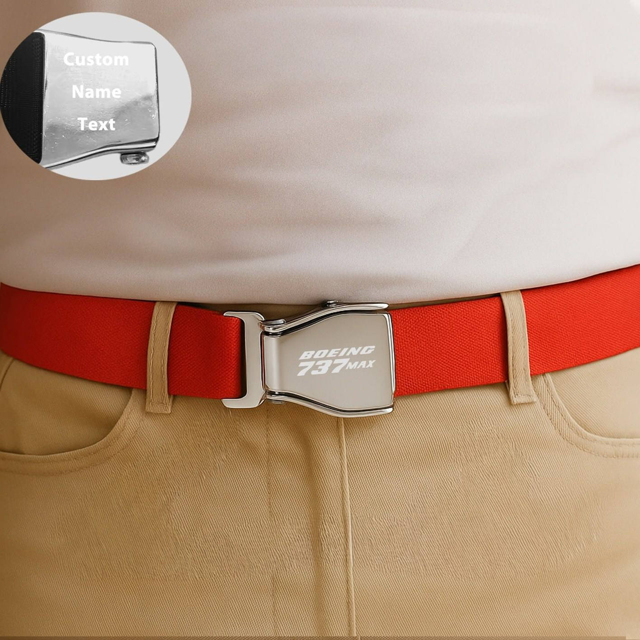 Boeing 737Max Designed Fashion Airplane Seat Belts