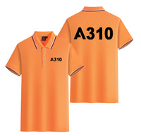 Thumbnail for A310 Flat Text Designed Stylish Polo T-Shirts (Double-Side)