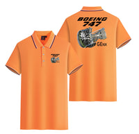 Thumbnail for Boeing 747 & GENX Engine Designed Stylish Polo T-Shirts (Double-Side)