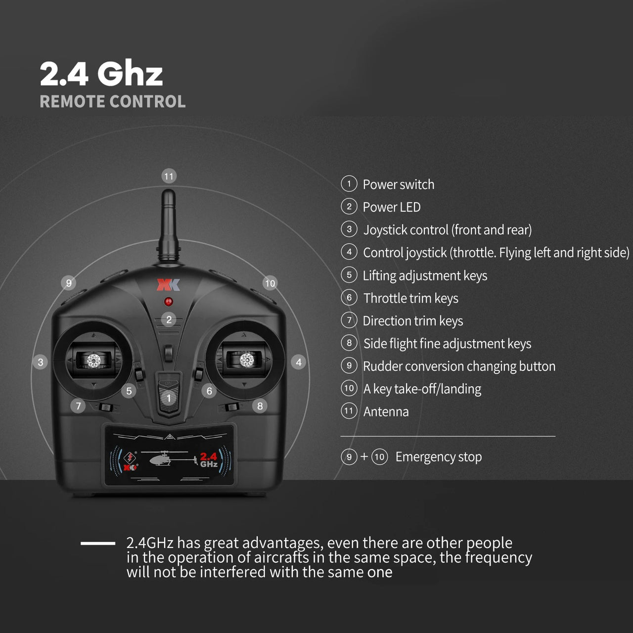 XK K127 4CH 6-axis Gyro Single Blade RC Helicopter RTF Remote Control Toy For Beginners